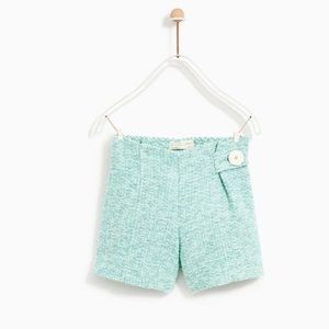 NWT ZARA GIRLS JACQUARD BERMUDA SHORTS